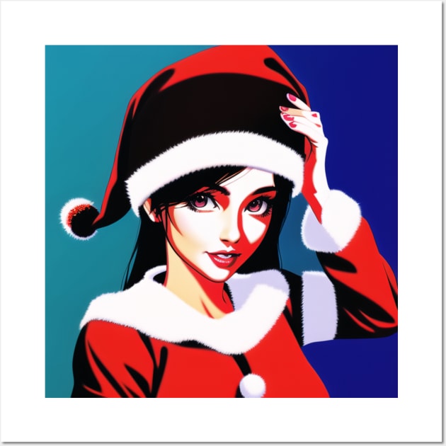 Santa Girl Wall Art by Tazlo